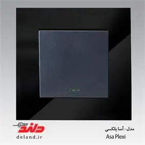 یک پل / آسا پلکسی مشکی (مکانیزم +قاب) دلند الکتریک