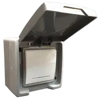 کلید یک پل ip44 / بارانی روکار سیلور دلند الکتریک