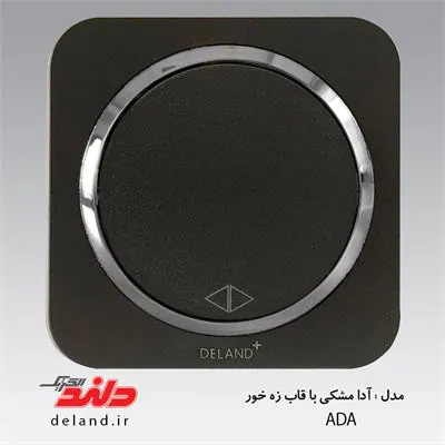 کلید کراکس / آدا مشکی زه نقره ای(مکانیزم+قاب+زه) دلند الکتریک